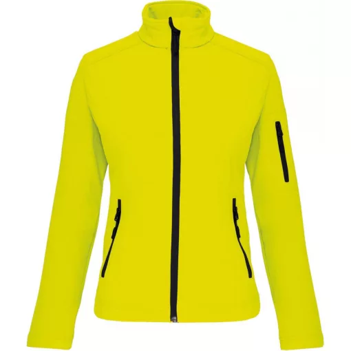 Női kabát Kariban KA400 Ladies Softshell Jacket -M, Fluorescent Yellow