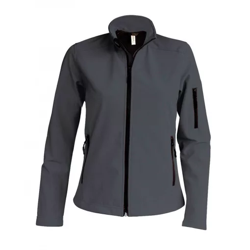 Női kabát Kariban KA400 Ladies Softshell Jacket -L, Marl Grey