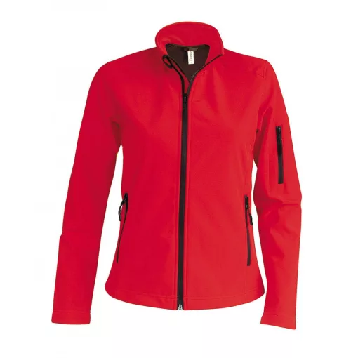 Női kabát Kariban KA400 Ladies Softshell Jacket -4XL, Red