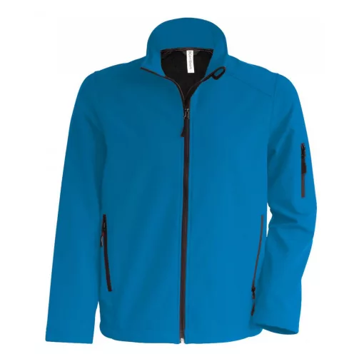 Férfi kabát Kariban KA401 Softshell Jacket -XL, Aqua Blue
