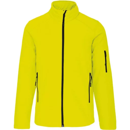 Férfi kabát Kariban KA401 Softshell Jacket -4XL, Fluorescent Yellow