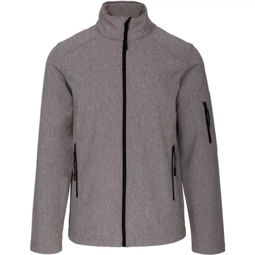 Férfi kabát Kariban KA401 Softshell Jacket -L, Marl Grey