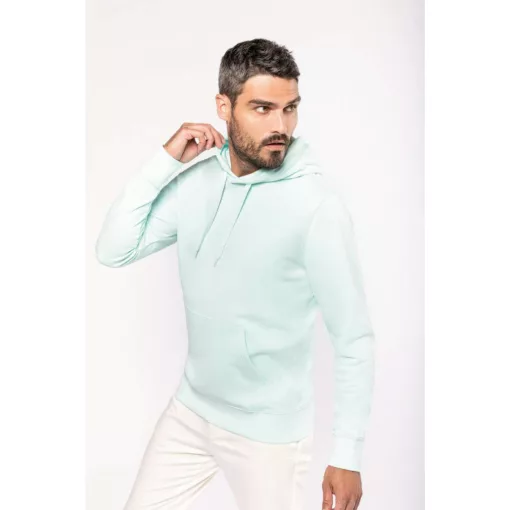 Férfi kapucnis pulóver Kariban KA4027 Men S Eco-Friendly Hooded Sweatshirt -S, Grey He