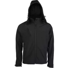 Férfi kabát Kariban KA413 Men S Detachable Hooded Softshell Jacket -4XL, Black