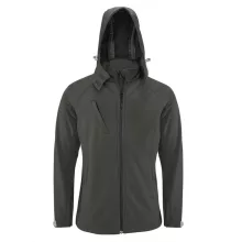 Férfi kabát Kariban KA413 Men S Detachable Hooded Softshell Jacket -2XL, Marl Grey