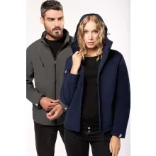 Férfi kabát Kariban KA413 Men S Detachable Hooded Softshell Jacket -2XL, Navy