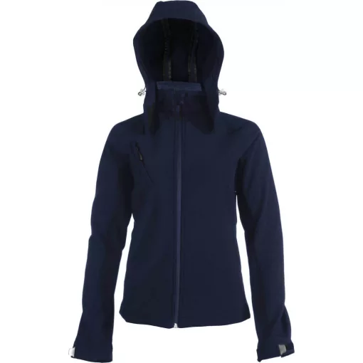 Női kabát Kariban KA414 Ladies Detachable Hooded Softshell Jacket -3XL, Navy