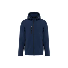 Uniszex kabát Kariban KA422 3-Layer Softshell Hooded Jacket With Removable Sleeves -3X
