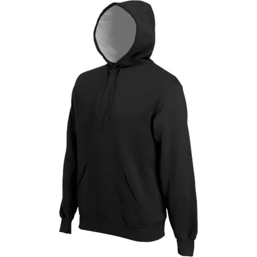 Uniszex kapucnis pulóver Kariban KA443 Hooded Sweatshirt -2XL, Black