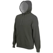 Uniszex kapucnis pulóver Kariban KA443 Hooded Sweatshirt -2XL, Dark Khaki