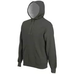   Uniszex kapucnis pulóver Kariban KA443 Hooded Sweatshirt -4XL, Dark Khaki