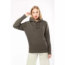 Uniszex kapucnis pulóver Kariban KA443 Hooded Sweatshirt -S, Dark Khaki