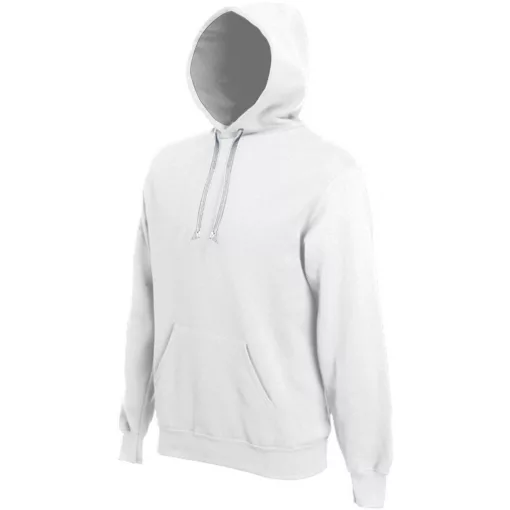 Uniszex kapucnis pulóver Kariban KA443 Hooded Sweatshirt -L, White