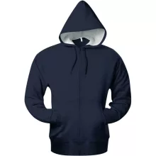 Uniszex kapucnis pulóver Kariban KA444 Full Zip Hooded Sweatshirt -M, Dark Grey