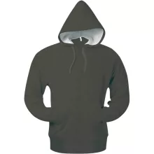 Uniszex kapucnis pulóver Kariban KA444 Full Zip Hooded Sweatshirt -L, Dark Khaki