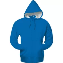 Uniszex kapucnis pulóver Kariban KA444 Full Zip Hooded Sweatshirt -M, Light Royal Blue