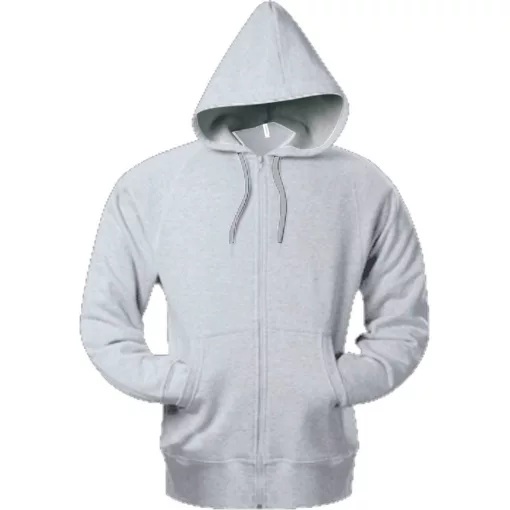 Uniszex kapucnis pulóver Kariban KA444 Full Zip Hooded Sweatshirt -S, Oxford Grey