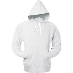   Uniszex kapucnis pulóver Kariban KA444 Full Zip Hooded Sweatshirt -2XL, White
