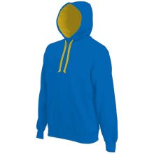 Férfi kapucnis pulóver Kariban KA446 Men S Contrast Hooded Sweatshirt -L, Light Royal 