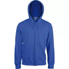 Uniszex kapucnis pulóver Kariban KA454 Men S Full Zip Hooded Sweatshirt -XL, Light Roy