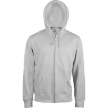 Uniszex kapucnis pulóver Kariban KA454 Men S Full Zip Hooded Sweatshirt -L, Oxford Gre