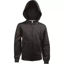 Gyerek kapucnis pulóver Kariban KA455 Kids Full Zip Hooded Sweatshirt -6/8, Black