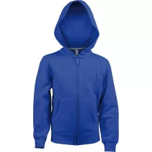 Gyerek kapucnis pulóver Kariban KA455 Kids Full Zip Hooded Sweatshirt -8/10, Light Roy