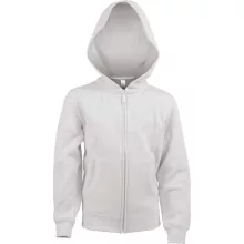 Gyerek kapucnis pulóver Kariban KA455 Kids Full Zip Hooded Sweatshirt -10/12, White