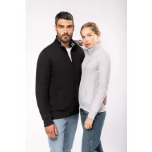 Férfi pulóver Kariban KA456 Men S Full Zip Sweat Jacket -S, Black