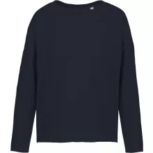 Női pulóver Kariban KA471 Ladies Oversized Sweatshirt -L/XL, Navy