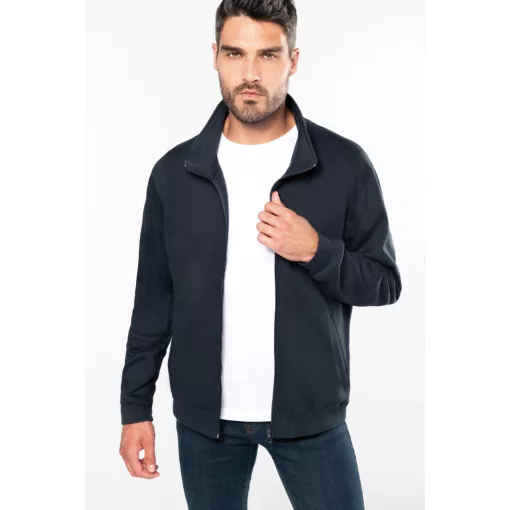Uniszex pulóver Kariban KA472 Full Zip Fleece Jacket -L, Black