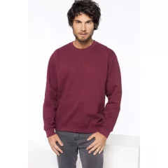 Uniszex pulóver Kariban KA474 Crew neck Sweatshirt -M, Navy