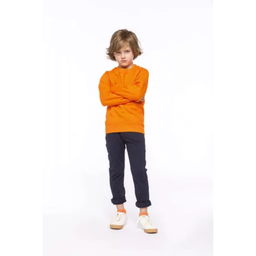 Gyerek pulóver Kariban KA475 Kids Crew neck Sweatshirt -12/14, Black