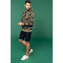 Férfi kapucnis pulóver Kariban KA476 Men’S Hooded Sweatshirt -S, Ash Heather