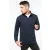 Férfi pulóver Kariban KA478 Zip neck Sweatshirt -S, Black