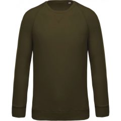 Férfi pulóver Kariban KA480 Men S Organic Cotton Crew neck Raglan Sleeve Sweatshirt -X