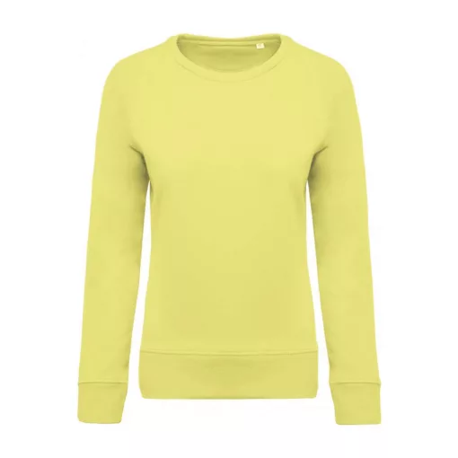 Női pulóver Kariban KA481 Ladies’ Organic Cotton Crew neck Raglan Sleeve Sweatshirt -2