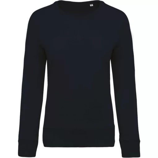 Női pulóver Kariban KA481 Ladies’ Organic Cotton Crew neck Raglan Sleeve Sweatshirt -2