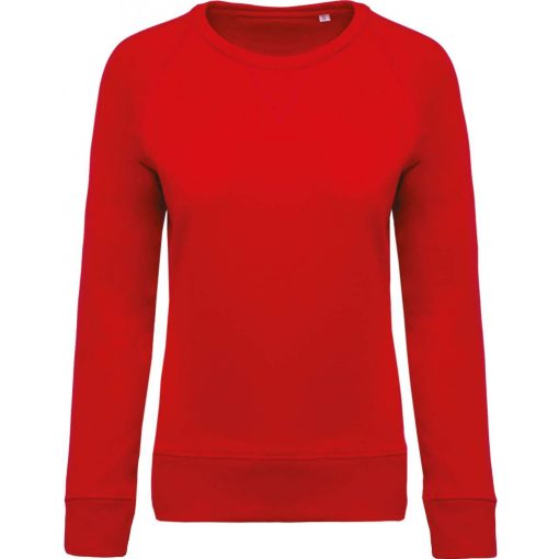 Női pulóver Kariban KA481 Ladies’ Organic Cotton Crew neck Raglan Sleeve Sweatshirt -M