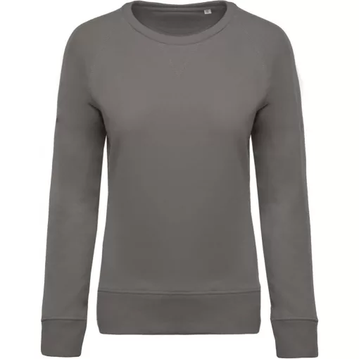 Női pulóver Kariban KA481 Ladies’ Organic Cotton Crew neck Raglan Sleeve Sweatshirt -L