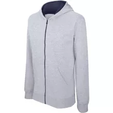 Gyerek kapucnis pulóver Kariban KA486 Kids Full Zip Hooded Sweatshirt -10/12, Oxford G