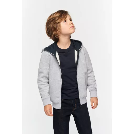 Gyerek kapucnis pulóver Kariban KA486 Kids Full Zip Hooded Sweatshirt -6/8, Oxford Gre