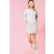   Női Kariban KA493 Organic Fleece Lounge Dress -XS, Light Grey Heather