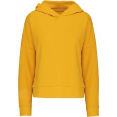 Női kapucnis pulóver Kariban KA494 Ladies Organic Lounge Hoodie -L/XL, Mellow Yellow