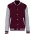   Uniszex pulóver Kariban KA497 Teddy Fleece Jacket -S, Wine/Oxford Grey