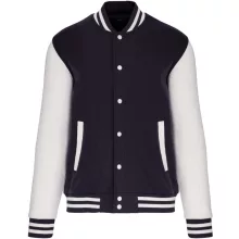 Gyerek kabát Kariban KA498 Kids Teddy Fleece Jacket -10/12, Navy/White