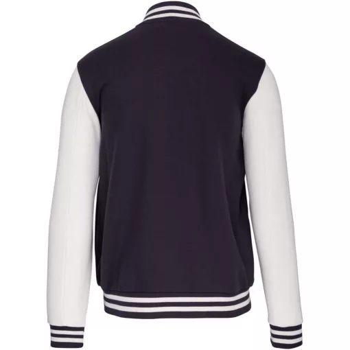 Gyerek kabát Kariban KA498 Kids Teddy Fleece Jacket -10/12, Navy/White