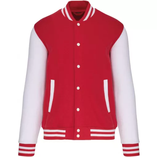 Gyerek kabát Kariban KA498 Kids Teddy Fleece Jacket -10/12, Red/White