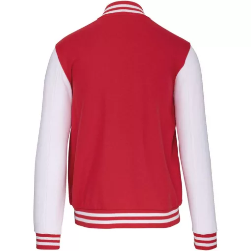 Gyerek kabát Kariban KA498 Kids Teddy Fleece Jacket -10/12, Red/White
