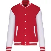 Gyerek kabát Kariban KA498 Kids Teddy Fleece Jacket -6/8, Red/White
